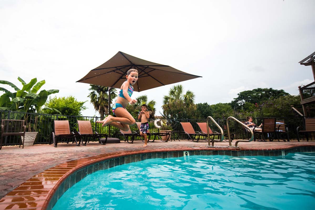 Fun times at the pool